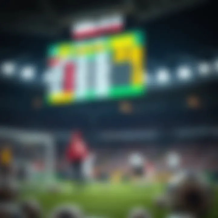 Conceptual illustration of sports betting and lottery intersection