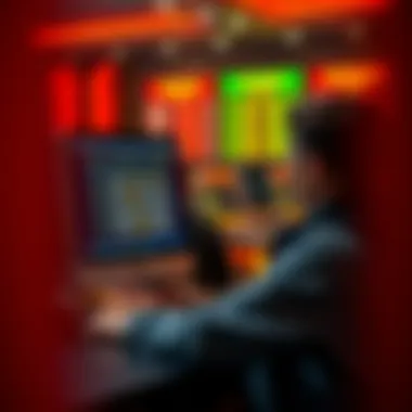 Verifying Lottery Numbers Online A person using a computer to verify lottery numbers on a website