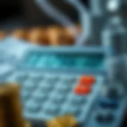 Visual representation of a dividend calculator