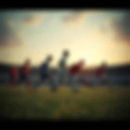 A historical depiction of football evolution