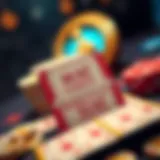 A captivating representation of fortune tickets and gaming elements.