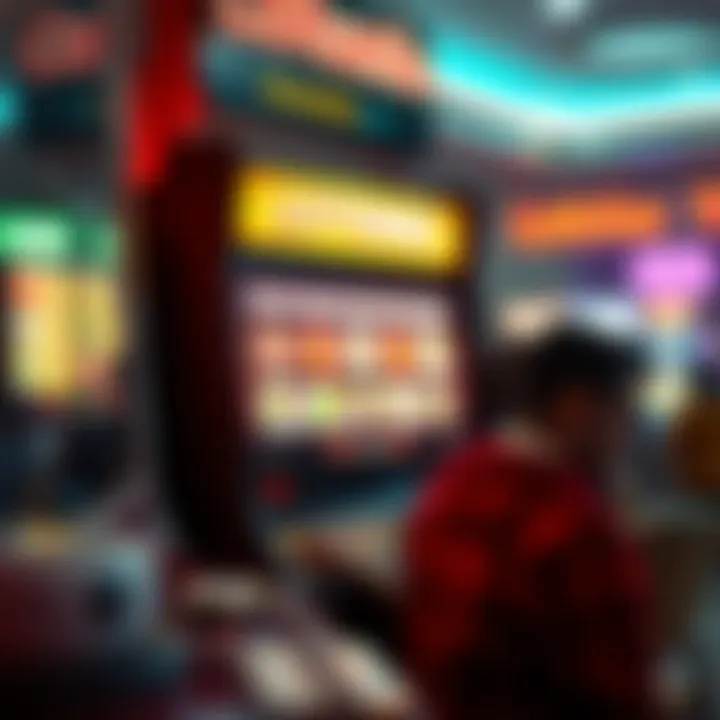 Visual representation of the future of lotteries with digital elements