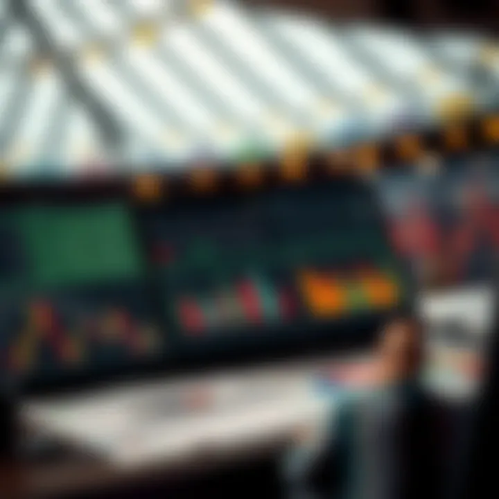 A visual representation of different betting strategies with charts and graphs.