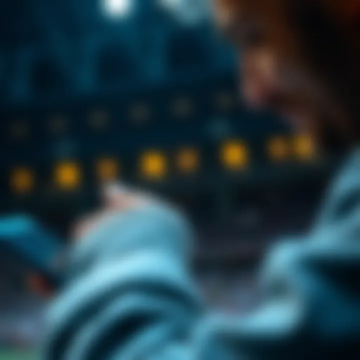 A close-up of a person placing a bet on a mobile device, symbolizing the convenience of online betting.