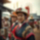 Historic Japanese horse racing event showcasing traditional attire