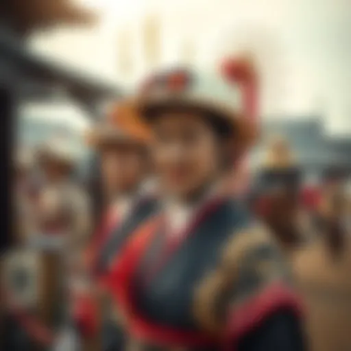 Historic Japanese horse racing event showcasing traditional attire