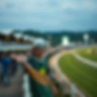 Modern Japanese racetrack buzzing with excitement and spectators