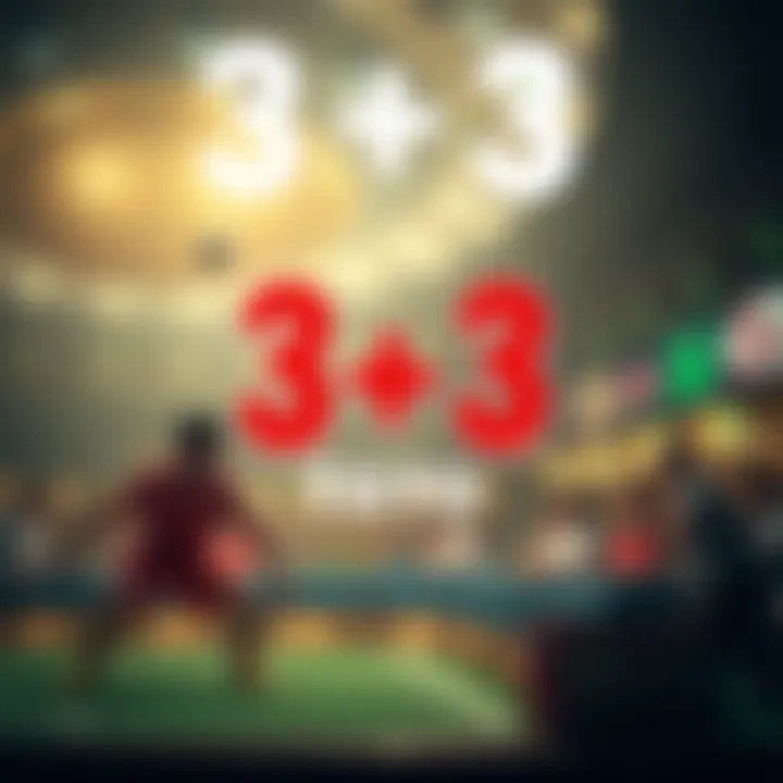 Illustration of key rules governing 3+3 Toto