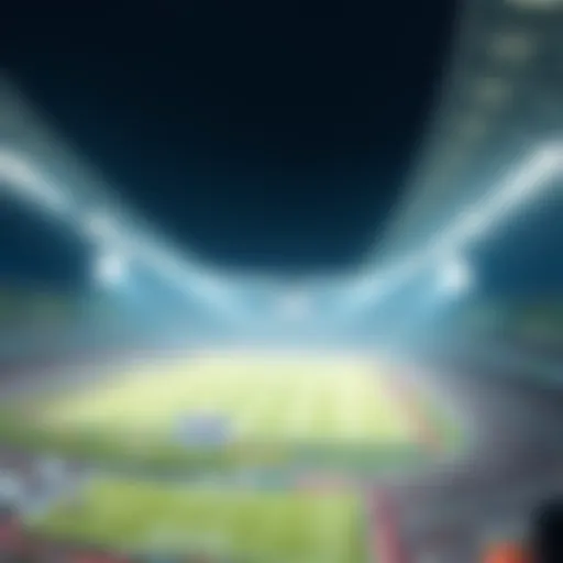 Dynamic Atmosphere of Korean Football Matches Korean football stadium during a match