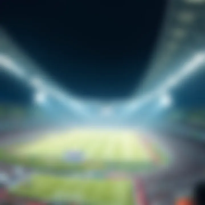 Dynamic Atmosphere of Korean Football Matches Korean football stadium during a match