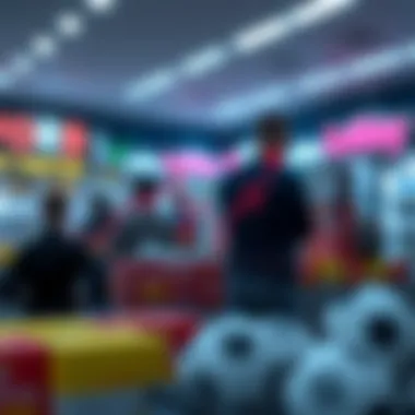 Graph depicting trends in lottery ticket sales