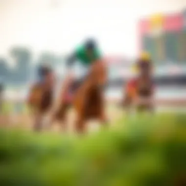 Betting Strategies at LetsRun Park An informative display of betting strategies and odds at LetsRun Park, emphasizing the strategic aspect of horse racing.