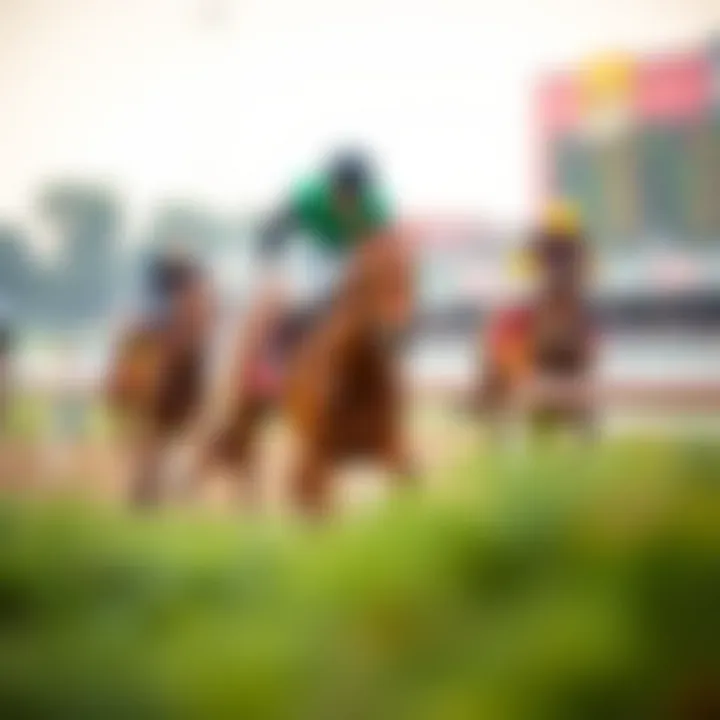 Betting Strategies at LetsRun Park An informative display of betting strategies and odds at LetsRun Park, emphasizing the strategic aspect of horse racing.