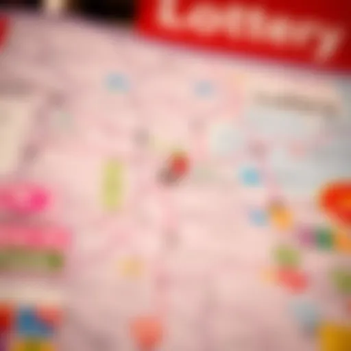 A map highlighting local lottery retailers