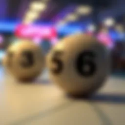 Visual representation of lottery number selection strategies