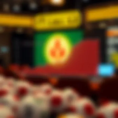 Graph showing statistical trends of lottery winnings over time