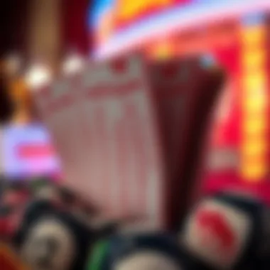 Visual representation of lottery tickets and their symbols