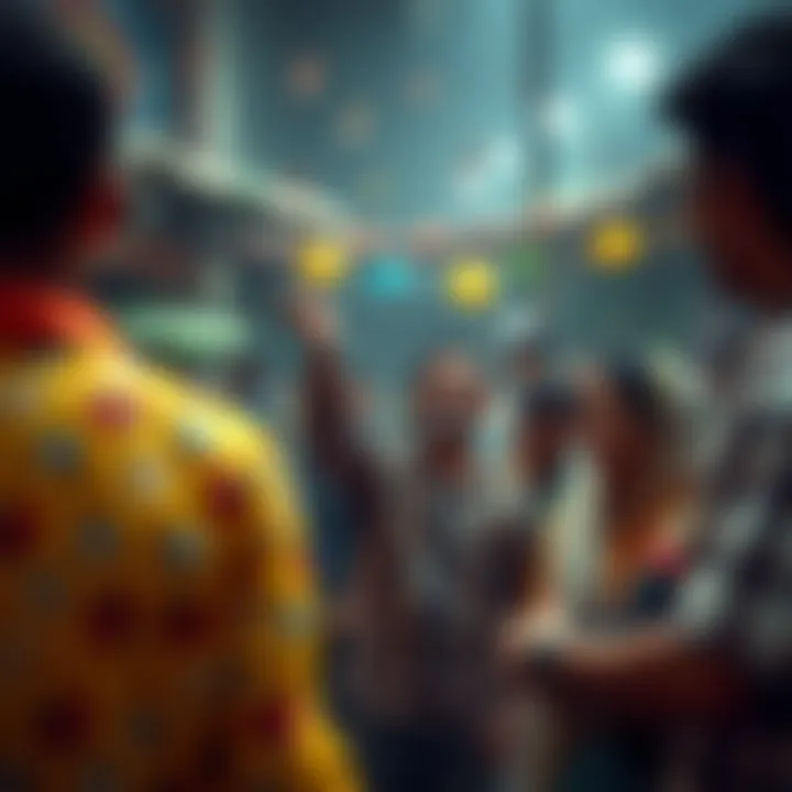 Cultural gathering around a lottery win celebration