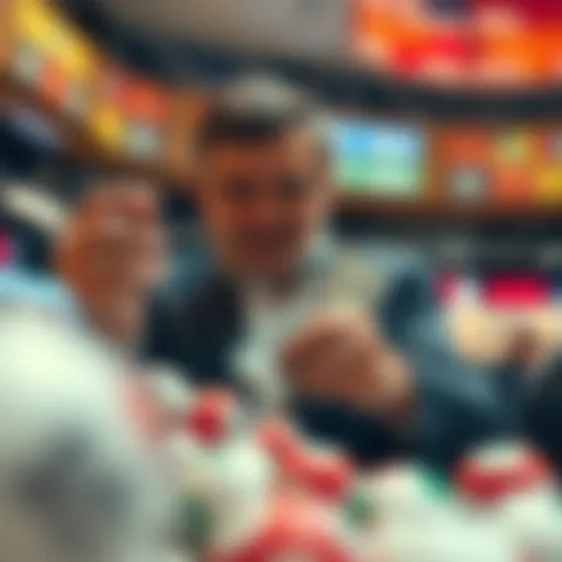 Conceptual illustration of lottery winnings