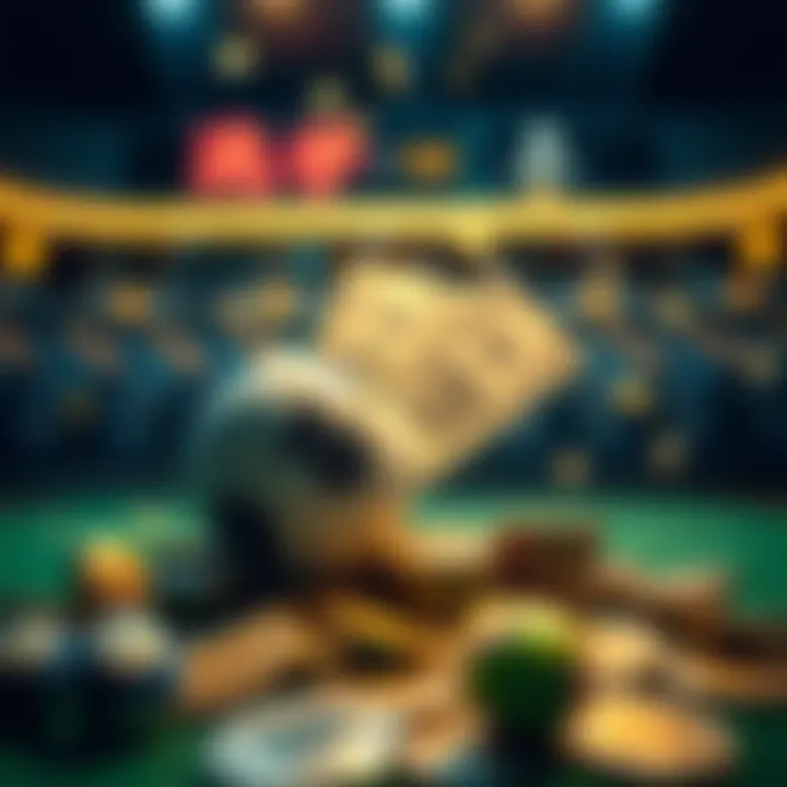 Conceptual representation of lottery winnings