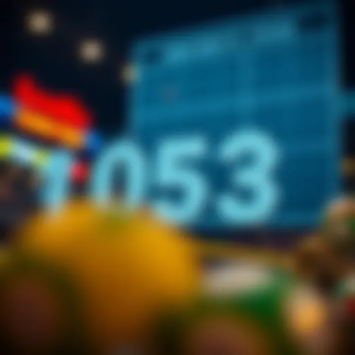 Visual representation of lotto number patterns