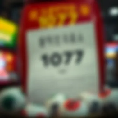 A graphic representation of lottery rules and regulations