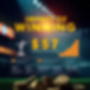 Infographic showcasing probability and financial impact of winning