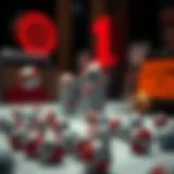 Abstract representation of lottery probability analysis