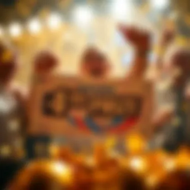 Celebration of the 4th Prize Victory Winning lottery ticket showcasing the excitement of a 4th prize win