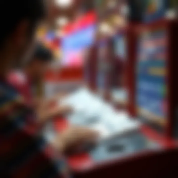 Visual representation of lottery ticket selection