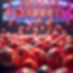 Colorful lottery balls representing winning numbers