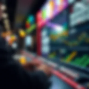 Trends in lottery betting illustrated with charts and symbols