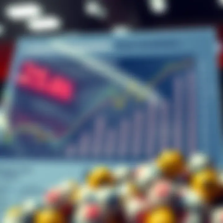 Graph showcasing lottery statistics