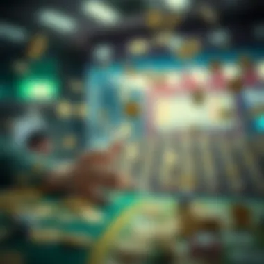 Abstract representation of luck and strategy in lottery