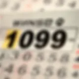 Winning Numbers Highlighted on a Lottery Ticket Illustration of a lottery ticket with winning numbers highlighted