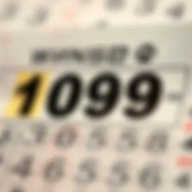 Winning Numbers Highlighted on a Lottery Ticket Illustration of a lottery ticket with winning numbers highlighted