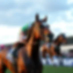 A digital representation of horse racing with modern technology
