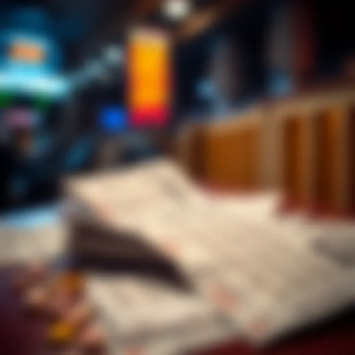 Exploring the Intersection of Luck and Strategy A captivating depiction of lottery tickets and sports betting slips.