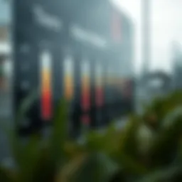 Forecast chart illustrating temperature variations for next week