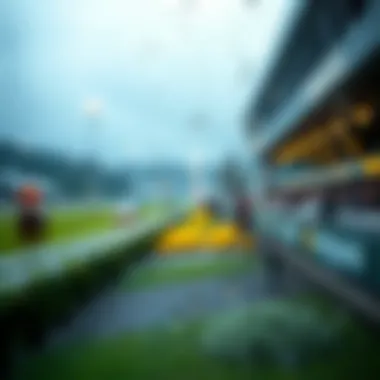 Rainfall Probability for Racing Events Illustration of rainfall probability graph for racing events