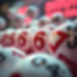 Abstract representation of lottery numbers