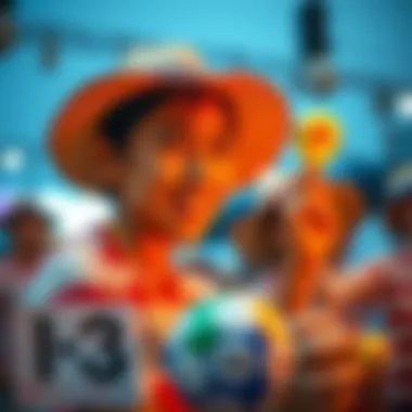 Cultural representation of lottery enthusiasm in the Philippines.