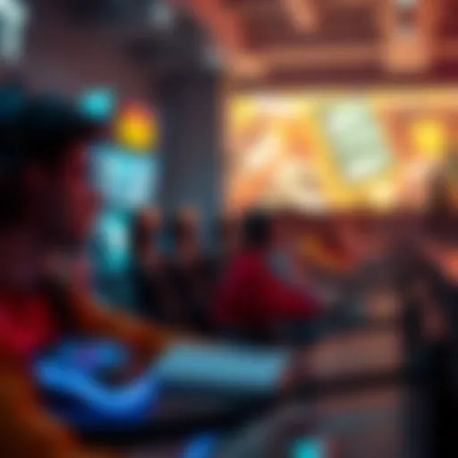 Dynamic Gaming Experience Conceptual representation of fast-paced gaming environment