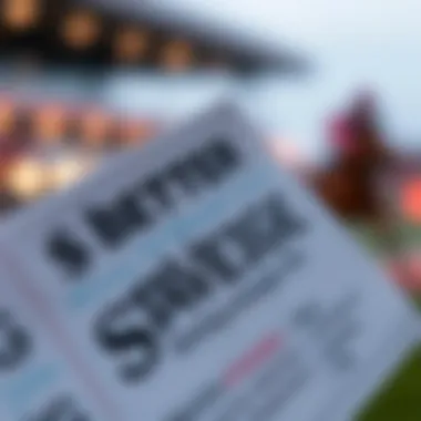 Betting Strategies Unveiled A close-up view of a racing ticket symbolizing betting strategies