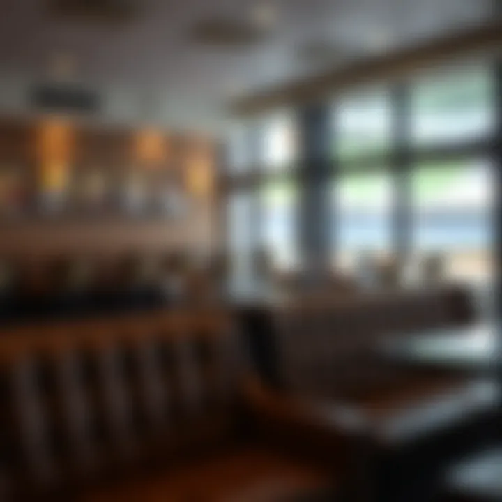 Comfort and Style: Seating in Sports Bars Comfortable seating arrangement in a sports bar