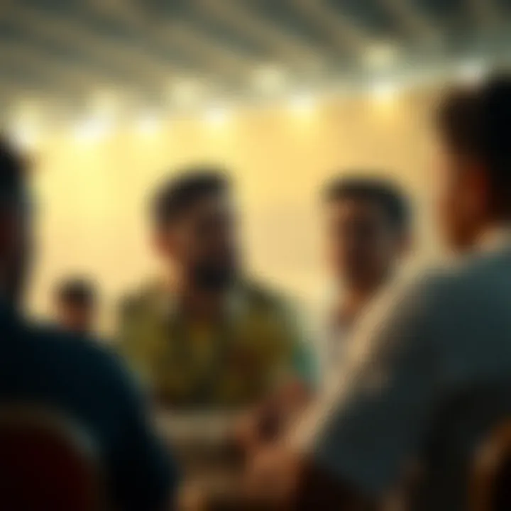 A vibrant discussion forum filled with sports enthusiasts sharing insights.