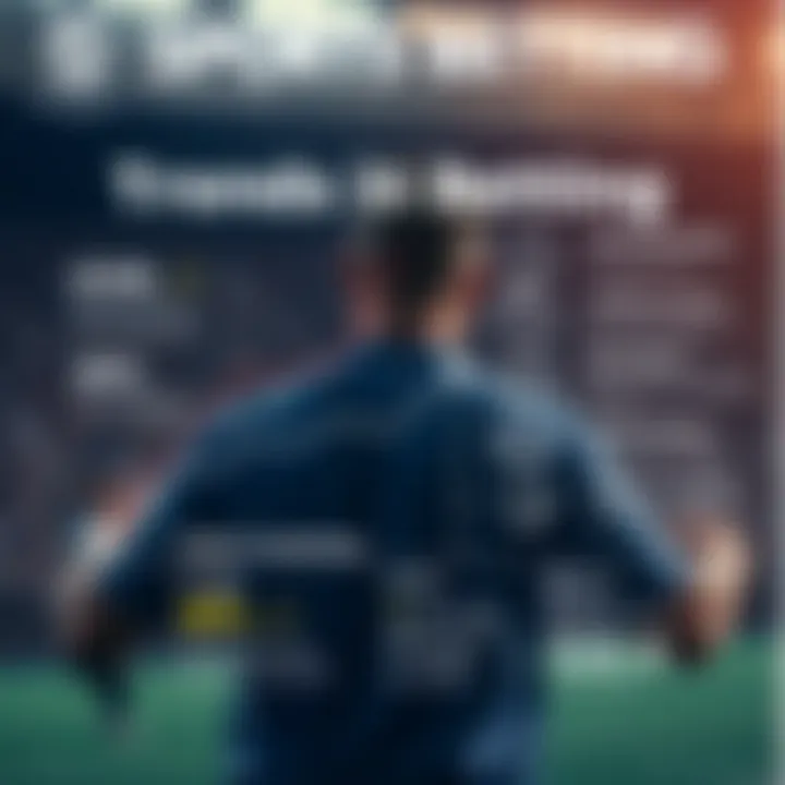 An infographic depicting the latest trends in sports betting.