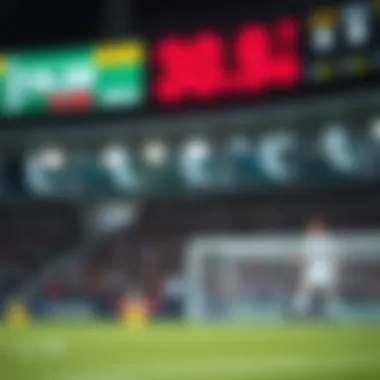 Graphic representation of odds and trends in sports betting