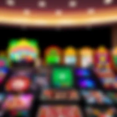 Diverse Types of Mobile Gambling Games Various types of mobile gambling games displayed together