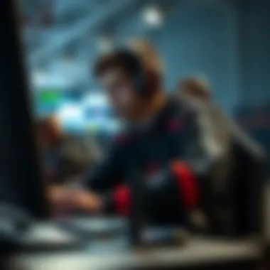 Visual representation of user engagement statistics in esports betting